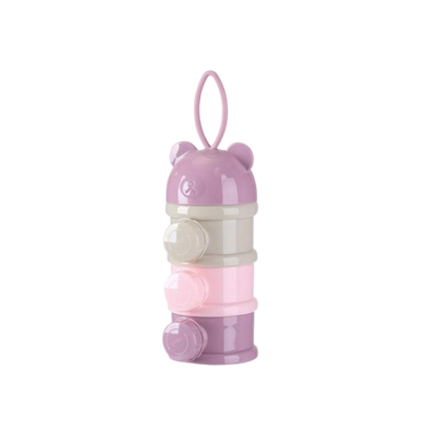 Boîte de stockage lait en poudre - violet 3 étages bouchons latérales