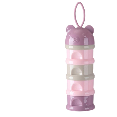 Boîte de stockage lait en poudre - violet 4 étages