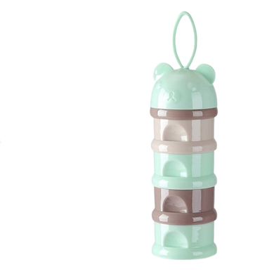 Boîte de stockage lait en poudre - vert 4 étages