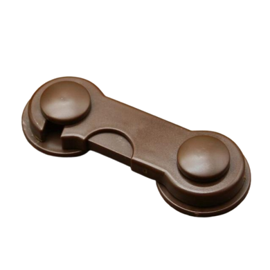 5 serrures de sécurité pour porte - 5 pcs marron