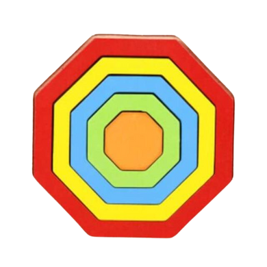 Jouet d'apprentissage en bois - octogone
