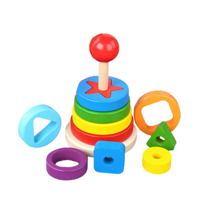 Jouet premier âge - tour à palets ronds