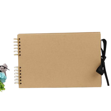 Album Photo DIY - kaki damier - 29x21 cm