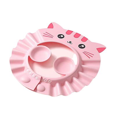 Chapeau de Douche pour Bébé - chat rose