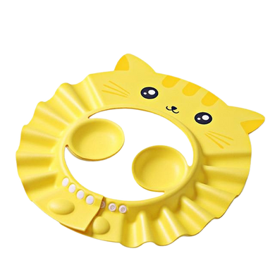 Chapeau de Douche pour Bébé - chat jaune