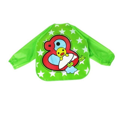 Bavoir imperméable à manches longues - canard rouge