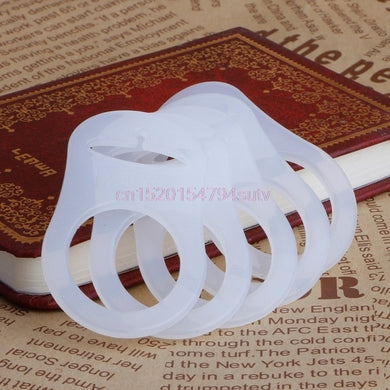 Lots de 5 clips pour attache sucette - blanc