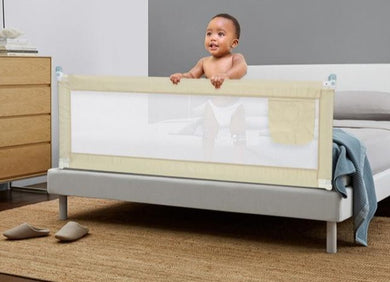 Barrière de sécurité pour lit bébé - 150x80cm beige