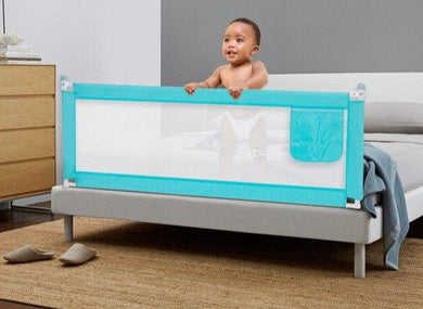 Barrière de sécurité pour lit bébé - 150x80cm bleu