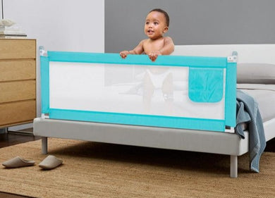 Barrière de sécurité pour lit bébé - 180x80cm bleu