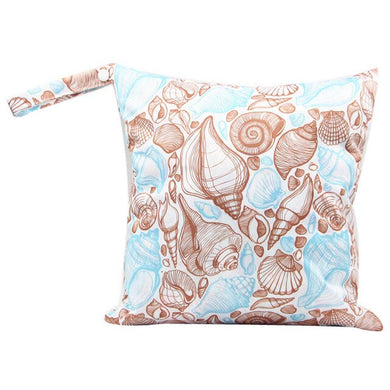 Sac à glissière imperméable et lavable - coquillage