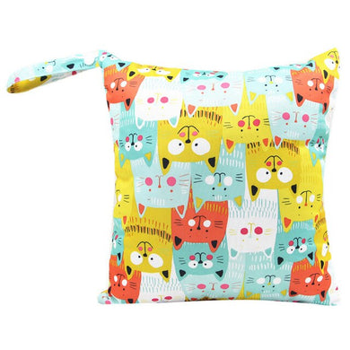 Sac à glissière imperméable et lavable - chat