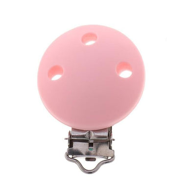 Attache-tétine - 10 pcs rond rose