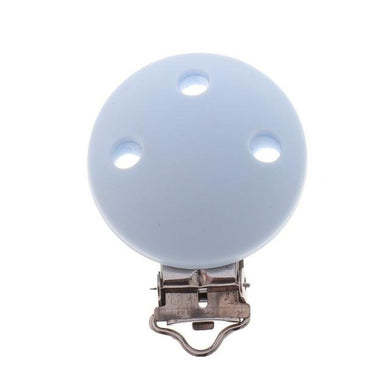 Attache-tétine - 10 pcs rond bleu clair