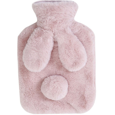 Bouillote peluche lapin - rose