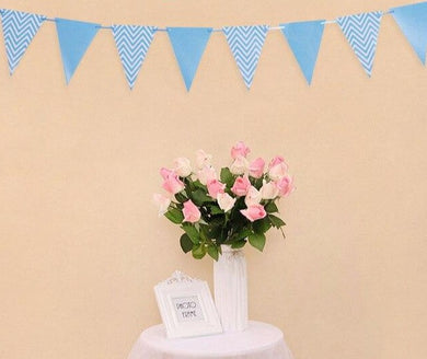 Décoration fête d'anniversaire - fanion bleu