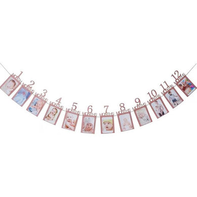 Décoration fête d'anniversaire - or rose