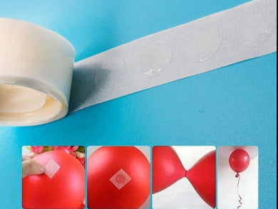 Décoration fête d'anniversaire - 100 scotchs ronds double faces