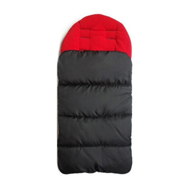 Housse couverture imperméable pour poussette - noir rouge