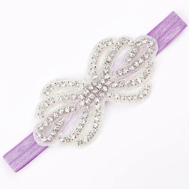 Bandeau strass - violet clair