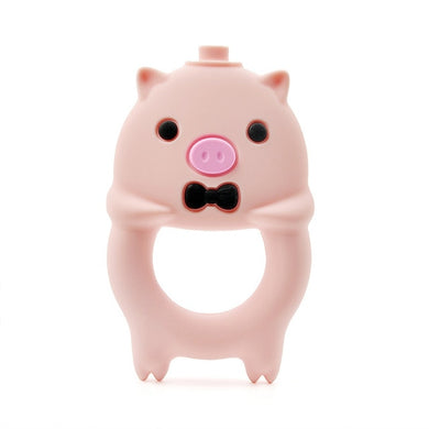 Anneau de dentition en Silicone sans BPA - cochon