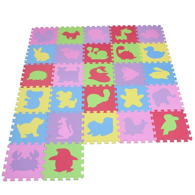Tapis de Jeu en Mousse pour bébé 27 pcs - motifs animaux