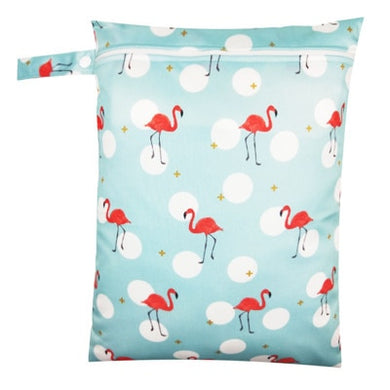 Sac imperméable pour couche-culotte 30 x 40cm - flamant rose