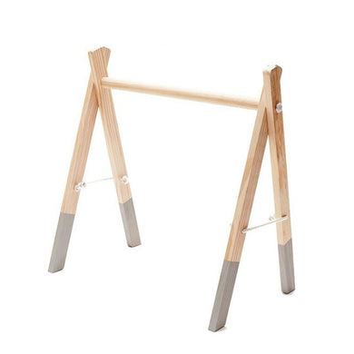 Portique d'éveil en bois - gris
