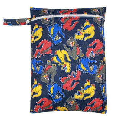 Sac à couches imperméable et lavable 30 x 40cm - dinosaure