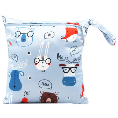 Sac imperméable pour couche-culotte 28x30cm - dessin animaux
