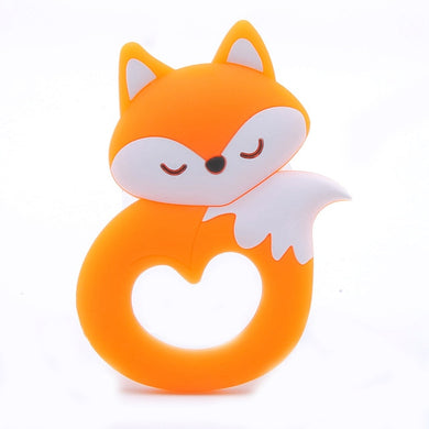 Anneau de dentition bébé - renard orange