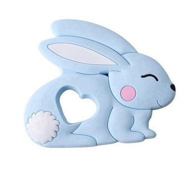 Anneau de dentition bébé - lapin bleu