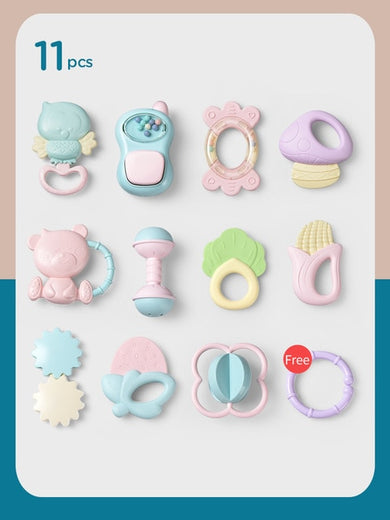 Jouet Hochet de Dentition pour Bébé - 11pcs (sans boîte)