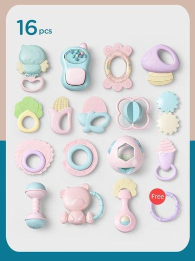 Jouet Hochet de Dentition pour Bébé - 16pcs (sans boîte)