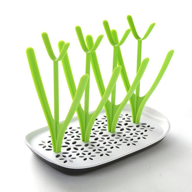 Egouttoir design pour 8 Biberons - vert