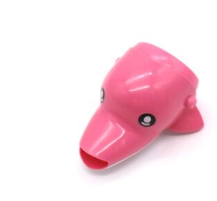 Extension de robinet animaux - dauphin rose