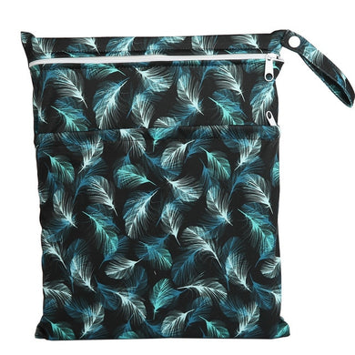 Sac imperméable pour couche-culotte 36x 29cm - plumes