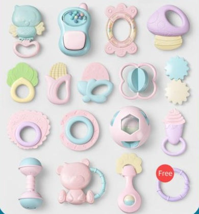 Jouet Hochet de Dentition pour Bébé - 16pcs (avec boîte)