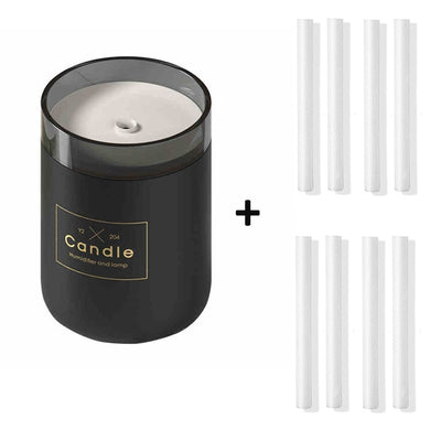 Humidificateur d'air silencieux - noir - 8 filtres