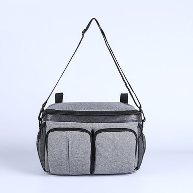 Multi-poche bébé poussette - gris zip