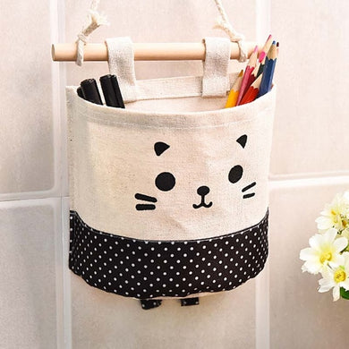 Sac de Rangement Suspendu - noir à pois