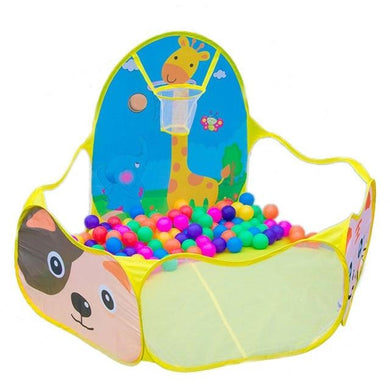 Aire de jeu (ballons non inclus) - jaune chien et chat