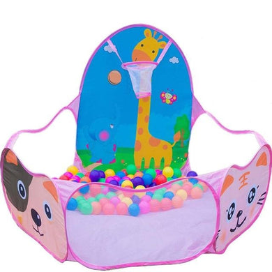 Aire de jeu (ballons non inclus) - rose chien et chat