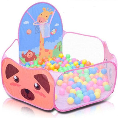 Aire de jeu (ballons non inclus) - rose animaux