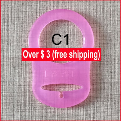 Clip pour attache sucette - rose