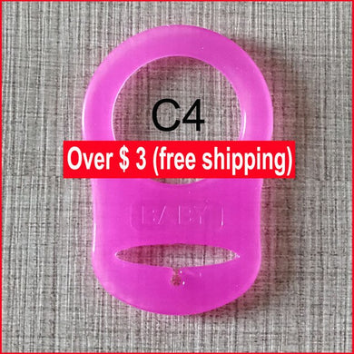 Clip pour attache sucette - parme