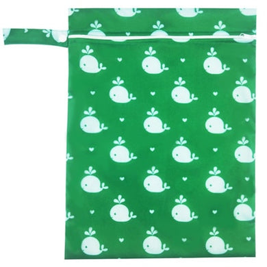 Sac imperméable pour couche-culotte 30 x 40cm - vert baleine