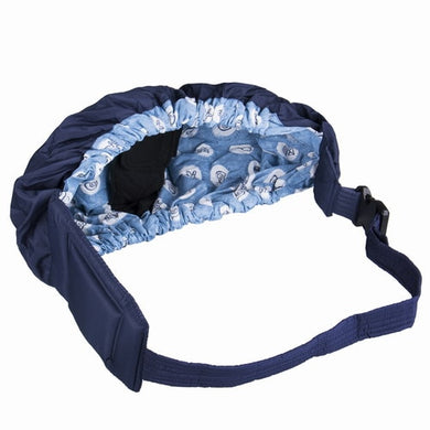Porte-bébé emmaillotage - bleu à motifs