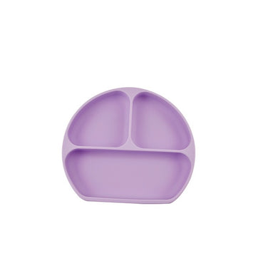 Assiette à compartiments en silicone - violet