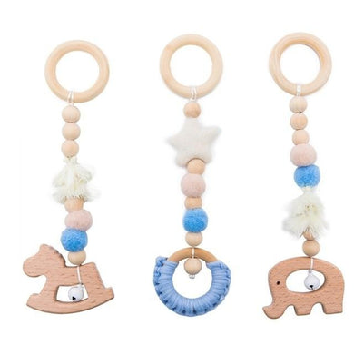 Crochets en bois pour bébé - cheval